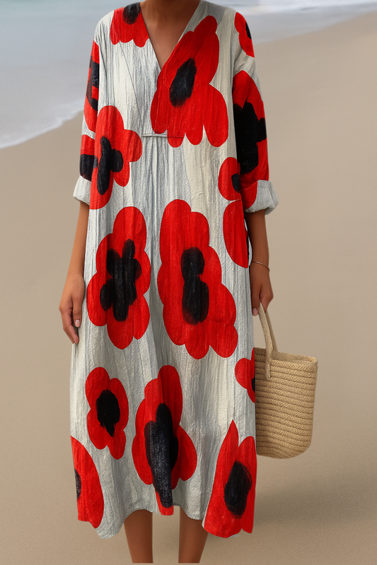 Alyssa | Blumiges Maxikleid