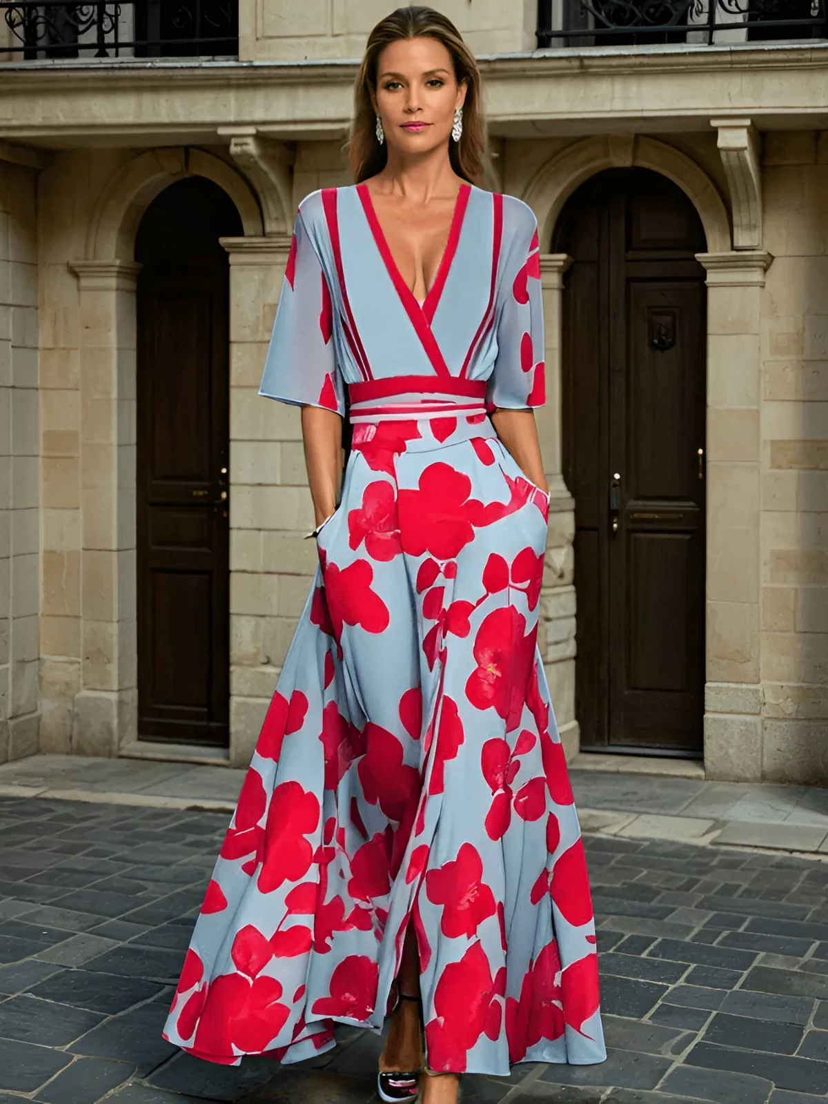 Kali - Milano Design Kleid mit Ärmeln