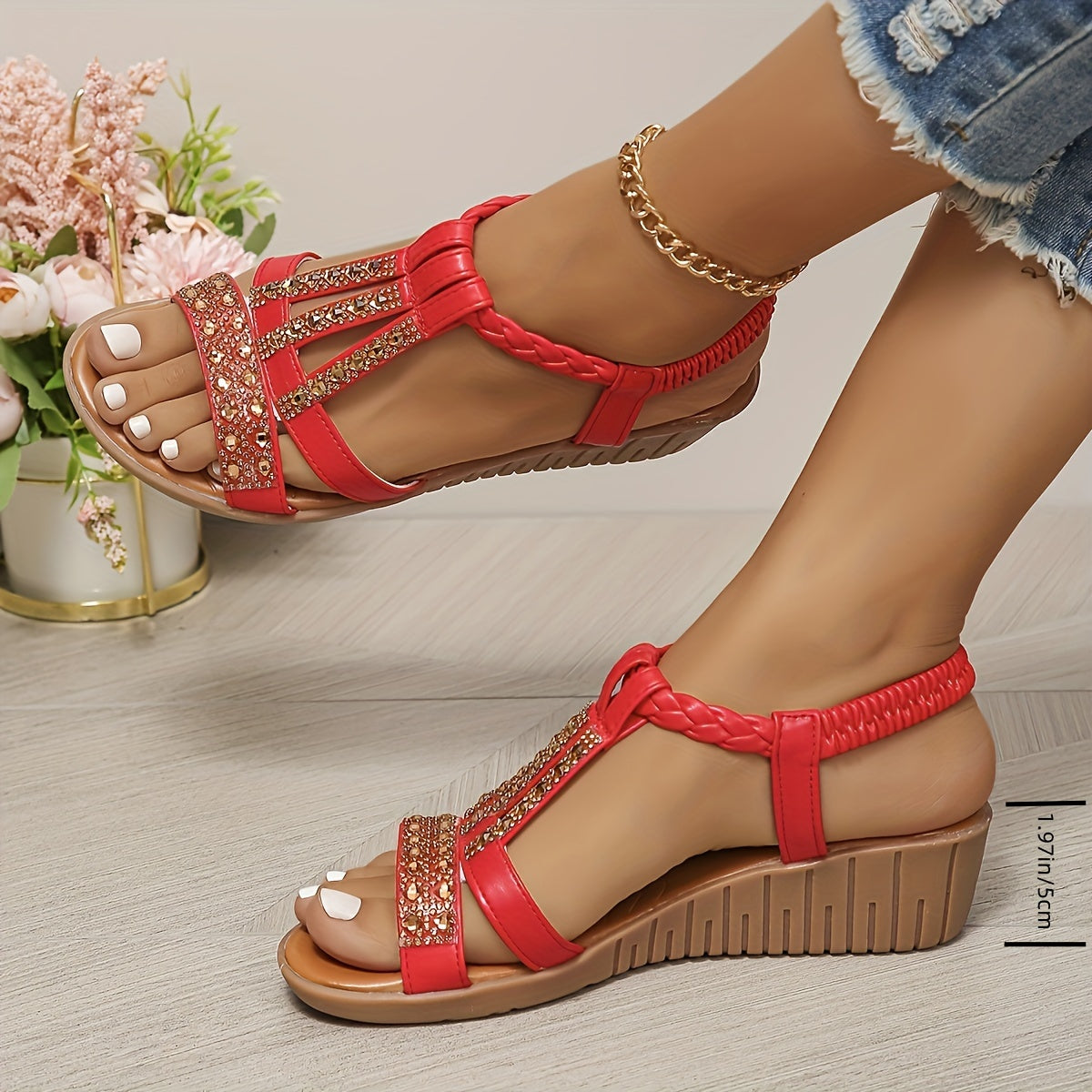Trudi | Elegante Keilsandalen