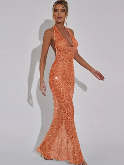 Soraya | Glamouröse Maxi-Jurk mit funkelnden Details