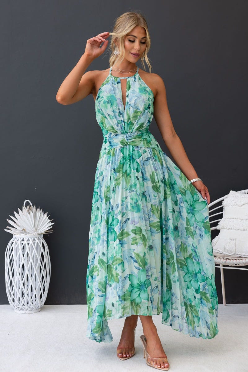 Mara | Elegantes Blumenkleid