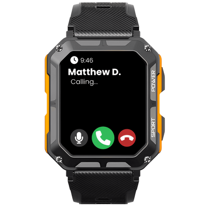 Unzerstörbare multifunktionale Smartwatch für iPhone und Android – Fortschrittliche Technologie