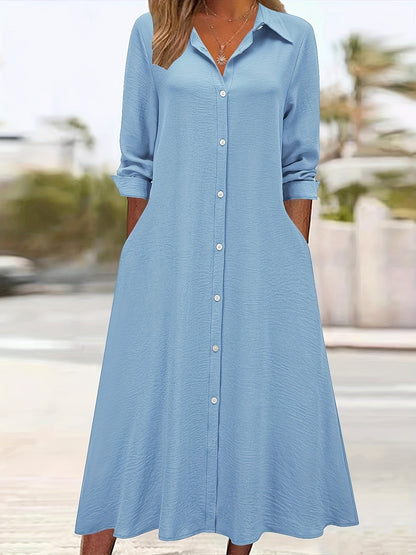 Charlotte - Hemdblusenkleid mit Knopfleiste