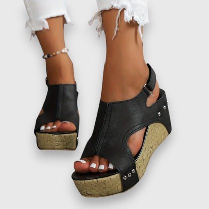 Mia | Vintage Plateau-Sandalen