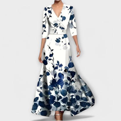 Alma - Elegantes Ärmel Design Damenkleid