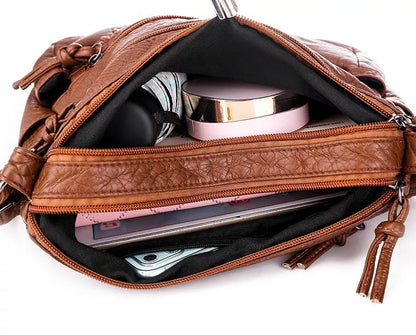 Lea™ - Elegante weiche Ledertasche