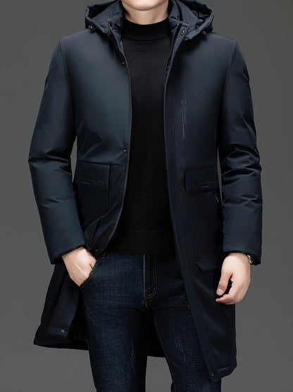 Jakob™ - Eleganter Mantel Mit Kapuze