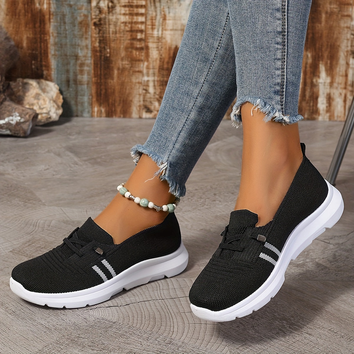 Zanya | Gestreifte Sneaker