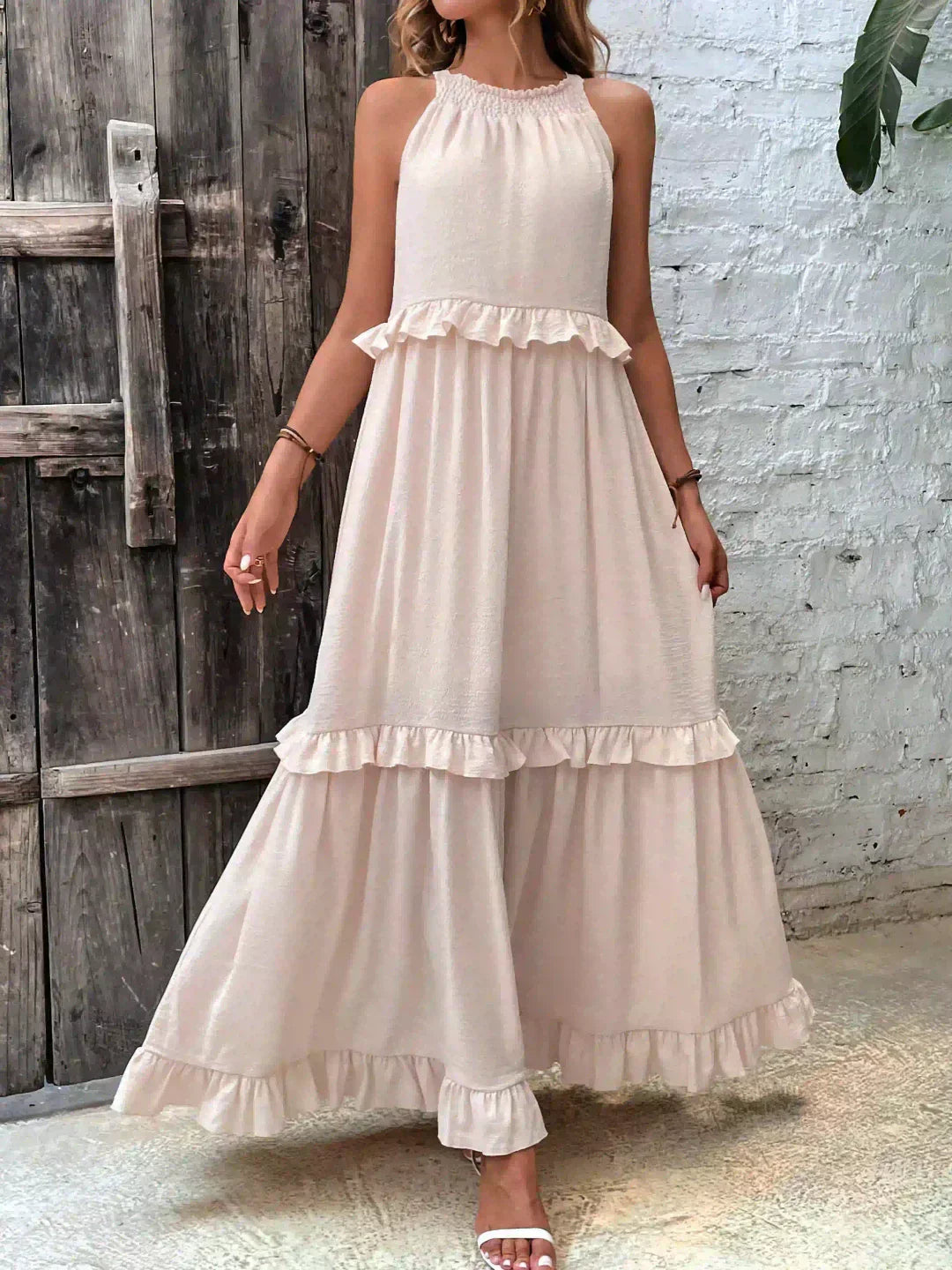 Landry - Schickes ärmelloses Kleid mit Rüschendetails