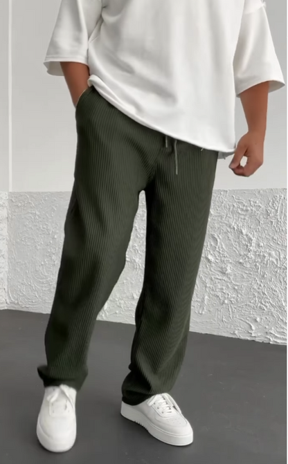Matteo™ | Gerippte Hose mit Flexibler Eleganz