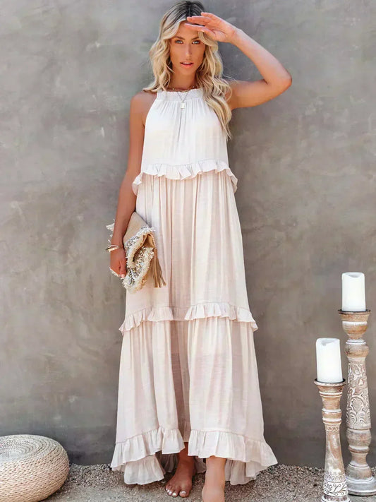 Landry - Schickes ärmelloses Kleid mit Rüschendetails