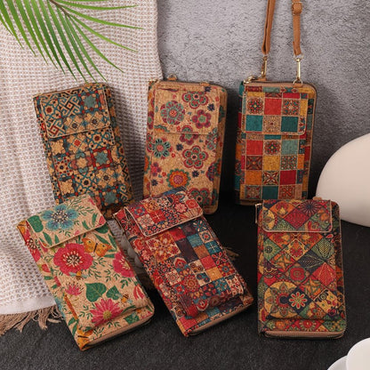 Lilla | Boho Blumen Umhängetasche