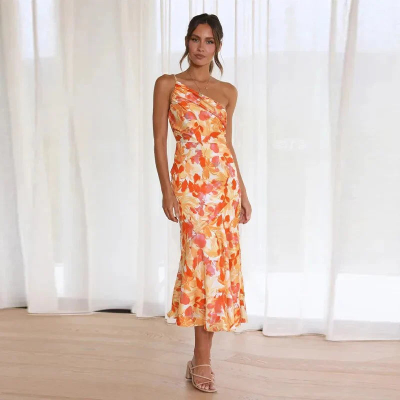 Eliza | Elegantes Ein-Schulter Kleid
