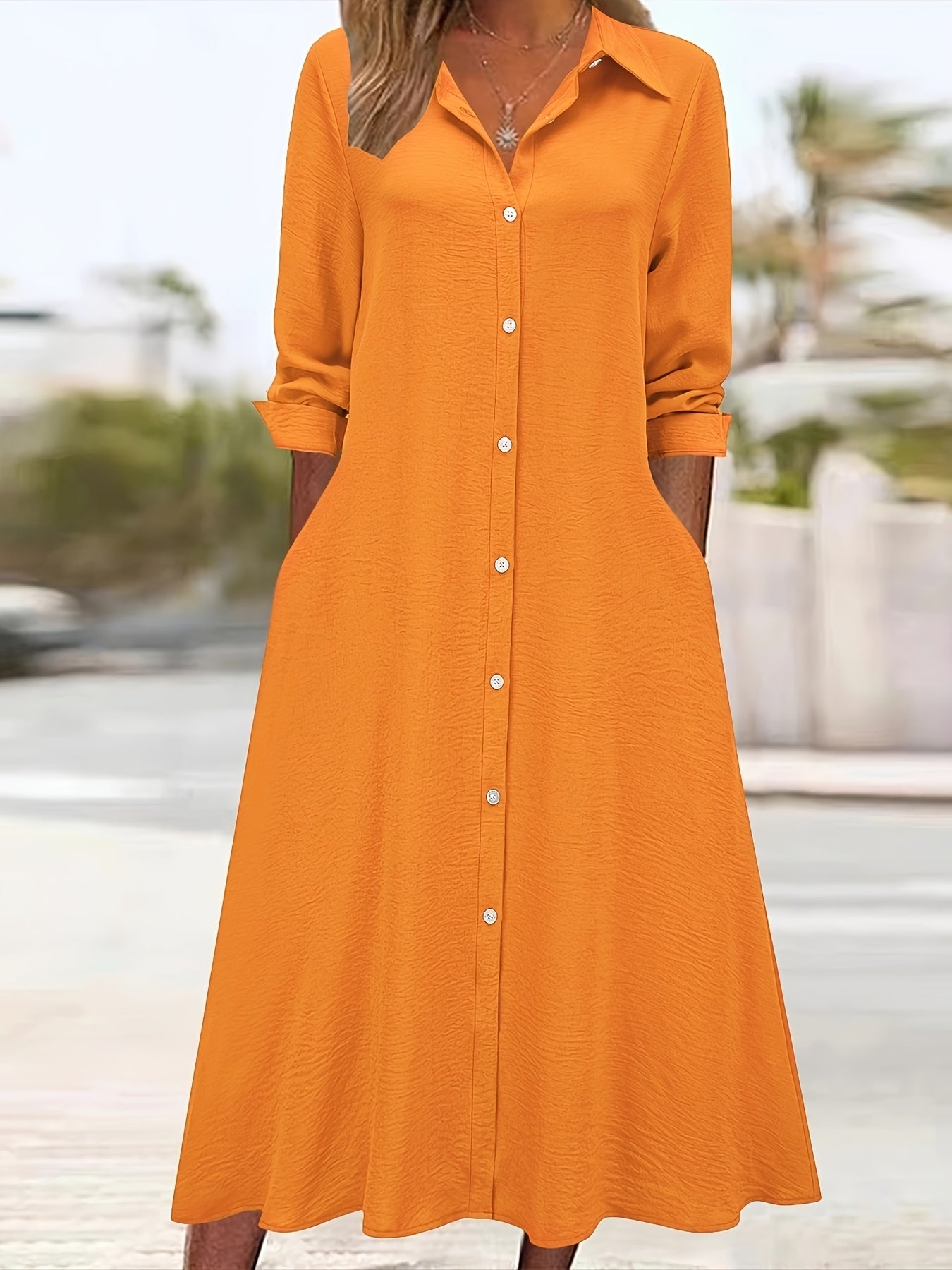 Charlotte - Hemdblusenkleid mit Knopfleiste