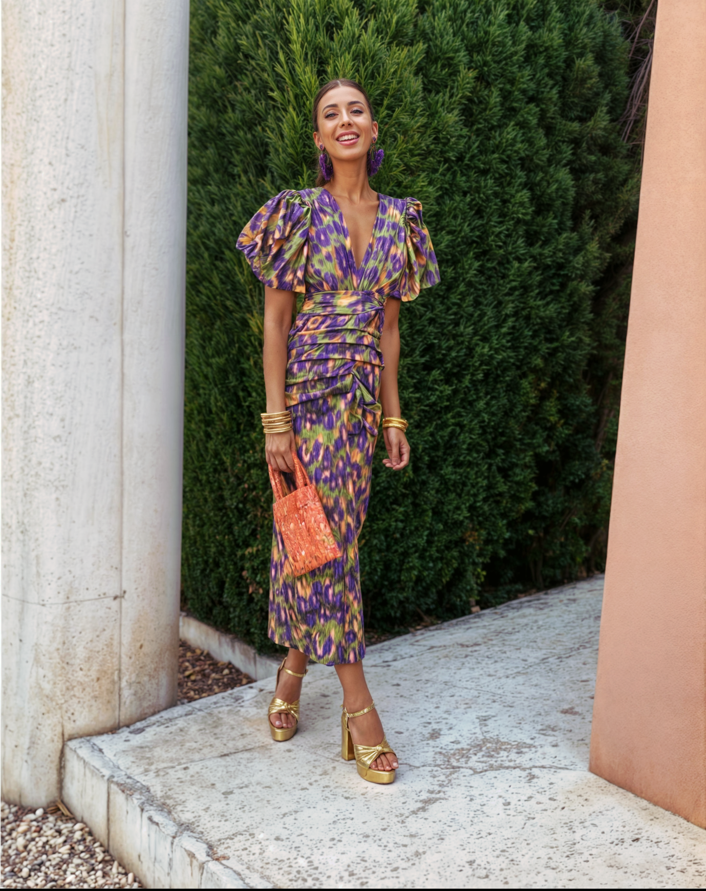 Élodie | Elegantes Kleid in langer, farbiger Ausführung