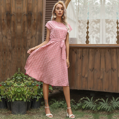 Shania | Elegantes gepunktetes Kleid