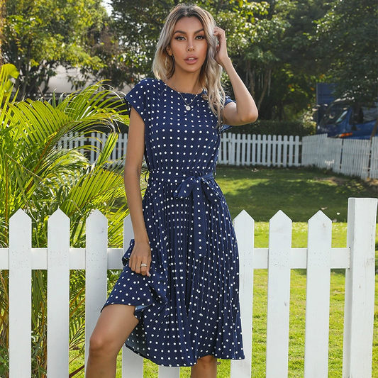 Shania | Elegantes gepunktetes Kleid
