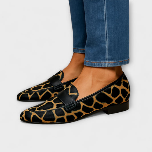 Lea | Leoparden-Pantoletten