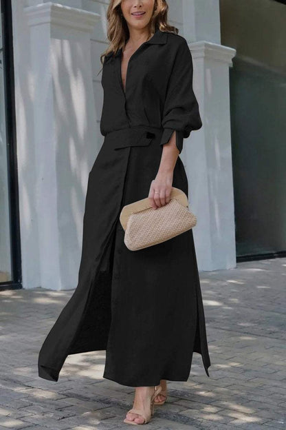 Jennifer | Elegantes Maxikleid mit V-Ausschnitt