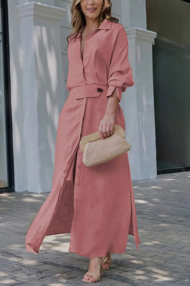 Jennifer | Elegantes Maxikleid mit V-Ausschnitt
