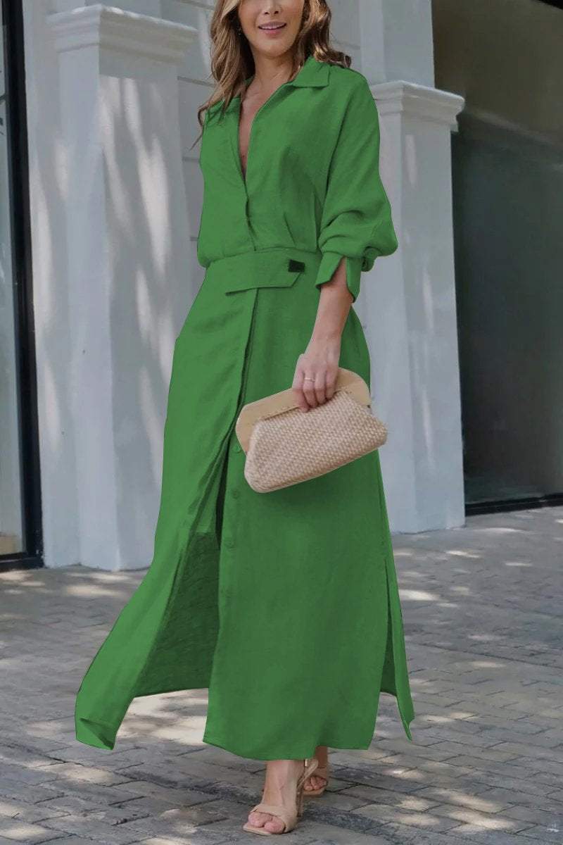 Jennifer | Elegantes Maxikleid mit V-Ausschnitt