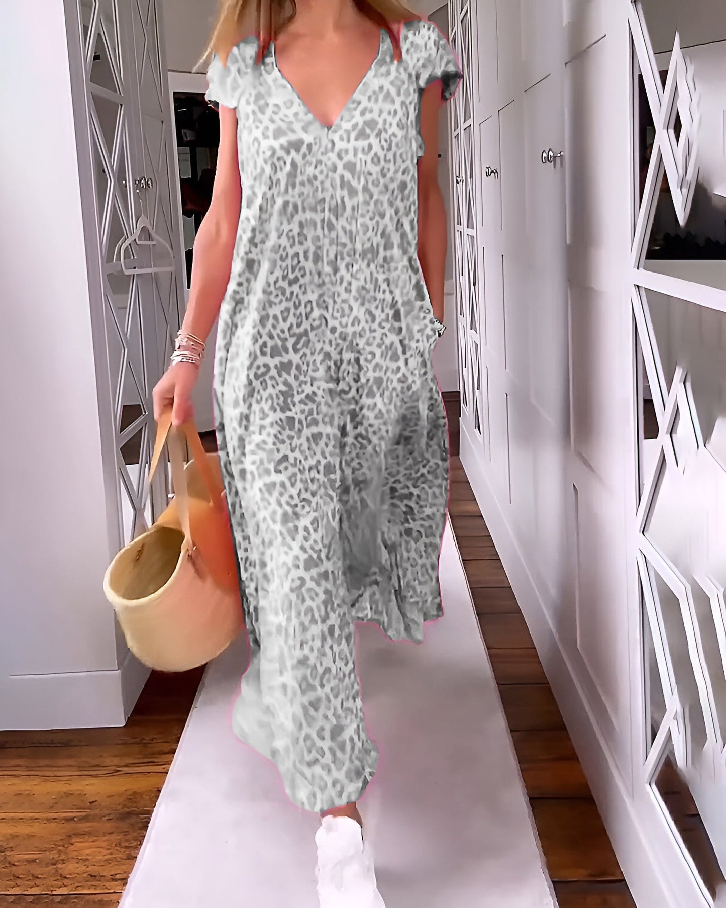 Verena | Elegantes Leopardenkleid