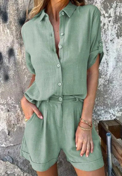 Auriana | Luxe Breeze Leinen Set