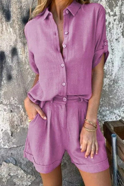 Auriana | Luxe Breeze Leinen Set