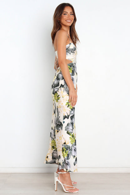 Jayne | Elegantes Maxikleid mit Blumenmuster