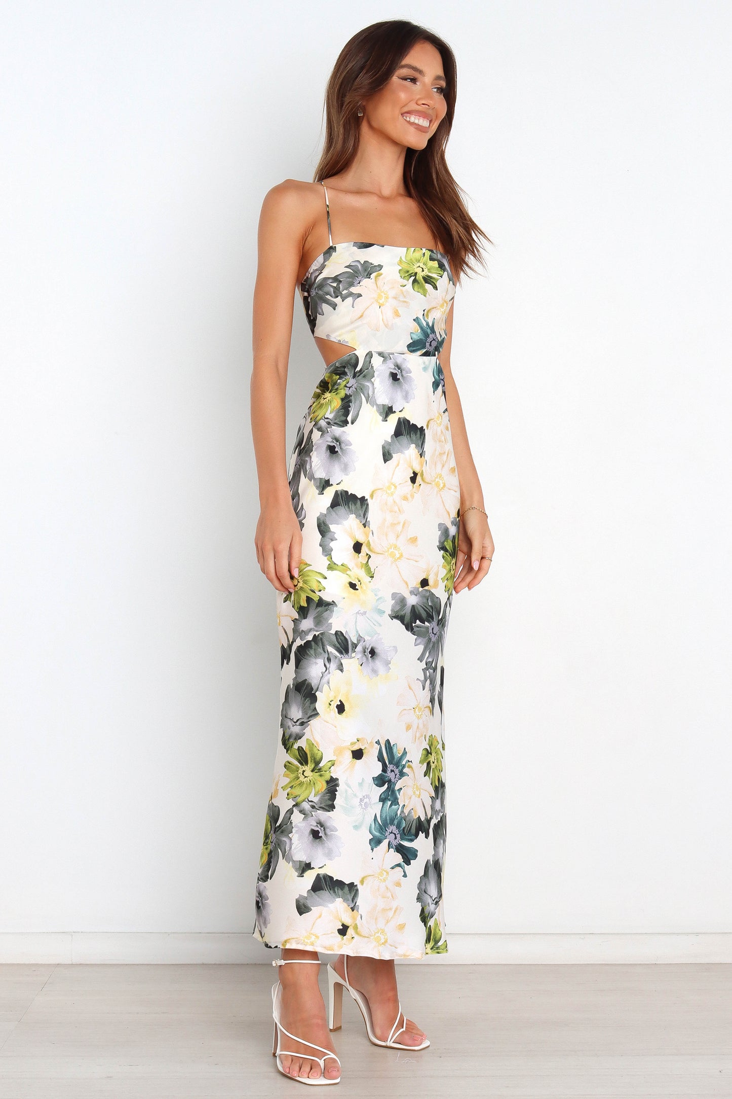 Jayne | Elegantes Maxikleid mit Blumenmuster