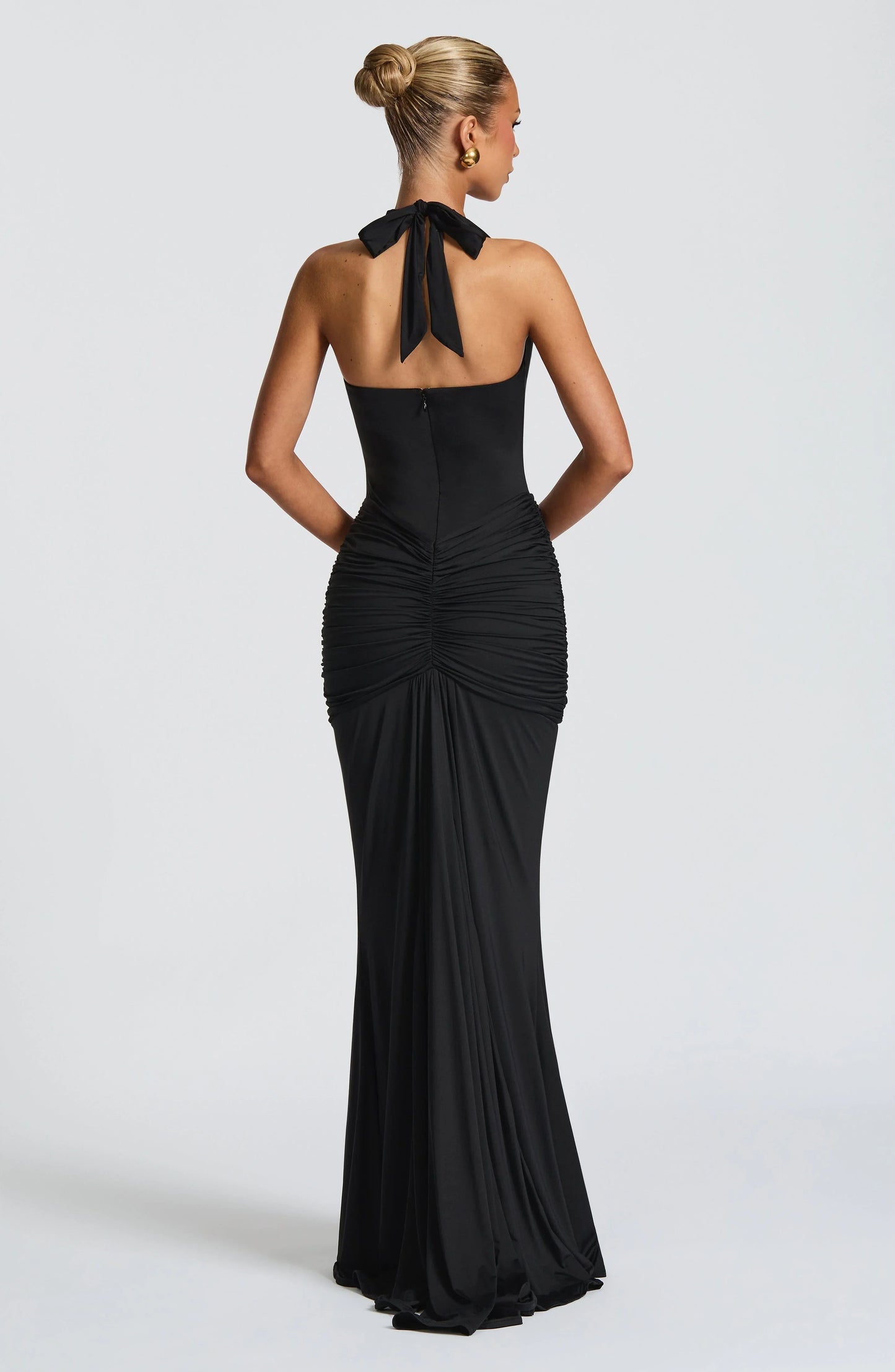 Jennifer | Elegantes Maxi-Kleid aus Drapiertem Jersey