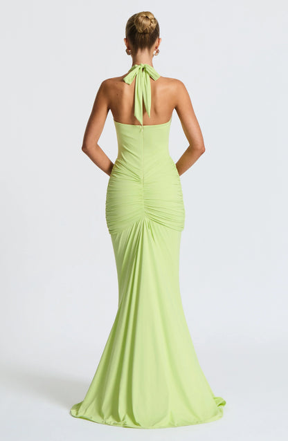 Jennifer | Elegantes Maxi-Kleid aus Drapiertem Jersey