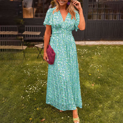 Romy | Elegantes Sommerkleid mit V-Ausschnitt