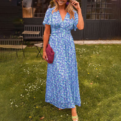 Romy | Elegantes Sommerkleid mit V-Ausschnitt