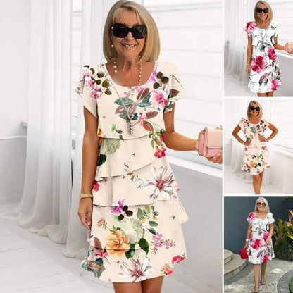 Lyra - Anmutiges Blumendesign Kleid