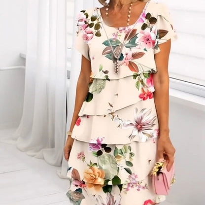 Lyra - Anmutiges Blumendesign Kleid