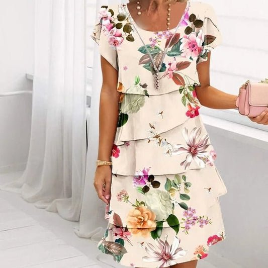 Lyra - Anmutiges Blumendesign Kleid