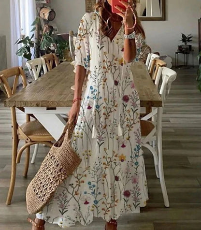 Dianna - Boho Kleid mit Bauchbedeckung