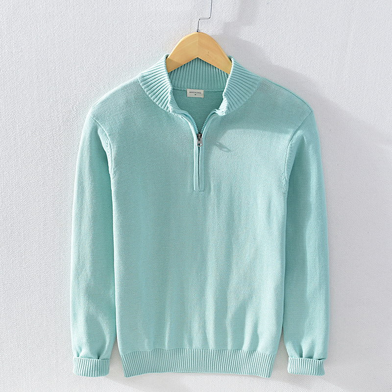Tom™ | Pullover mit Halbem Reißverschluss